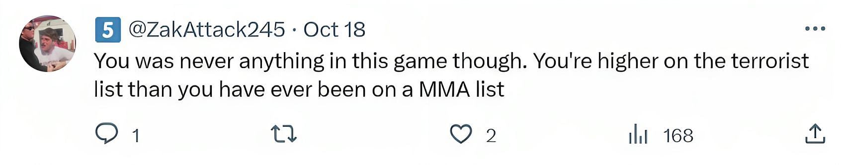 Comments on the tweet